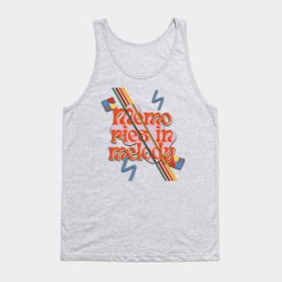 Retro groovy,  memories in melody. Tank Top